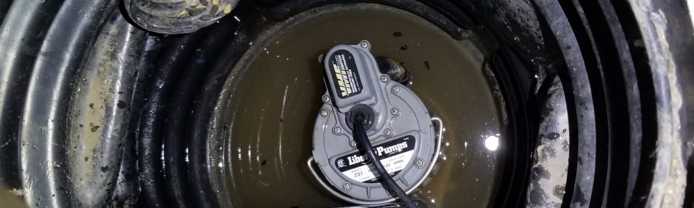 Sump Basket being Drained by pump
